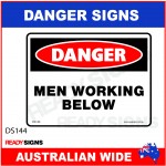 DANGER SIGN - DS-144 - MEN WORKING BELOW